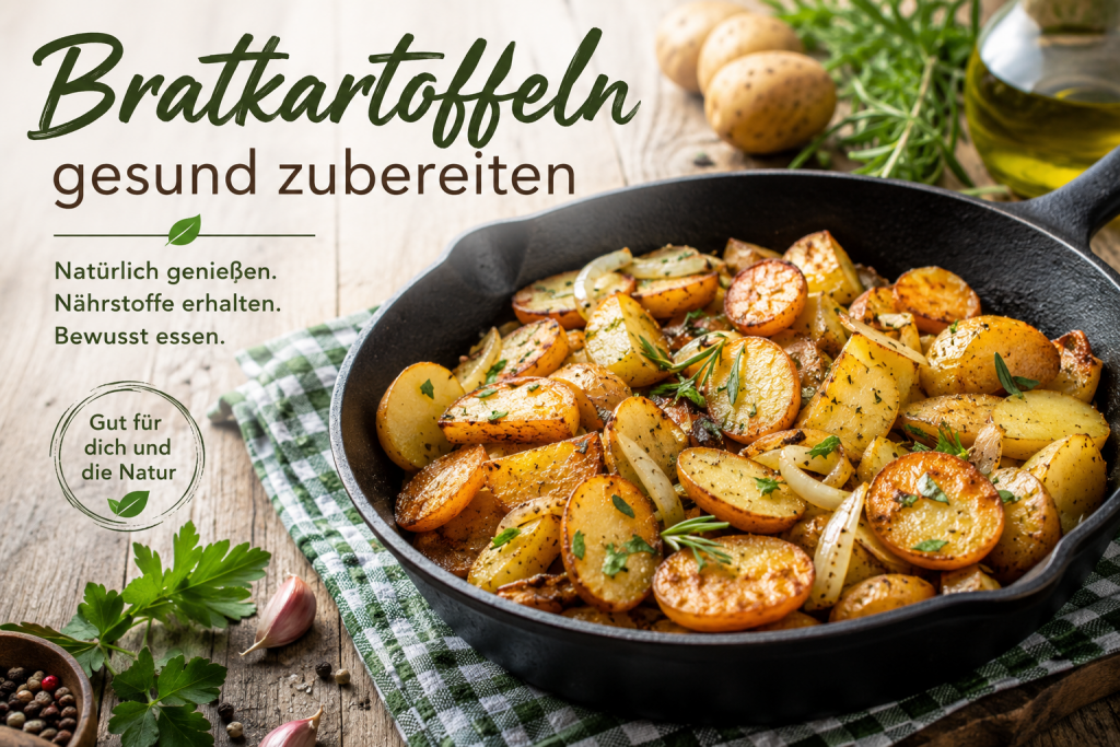 Bratkartoffeln gesund zubereiten ubd geniessen