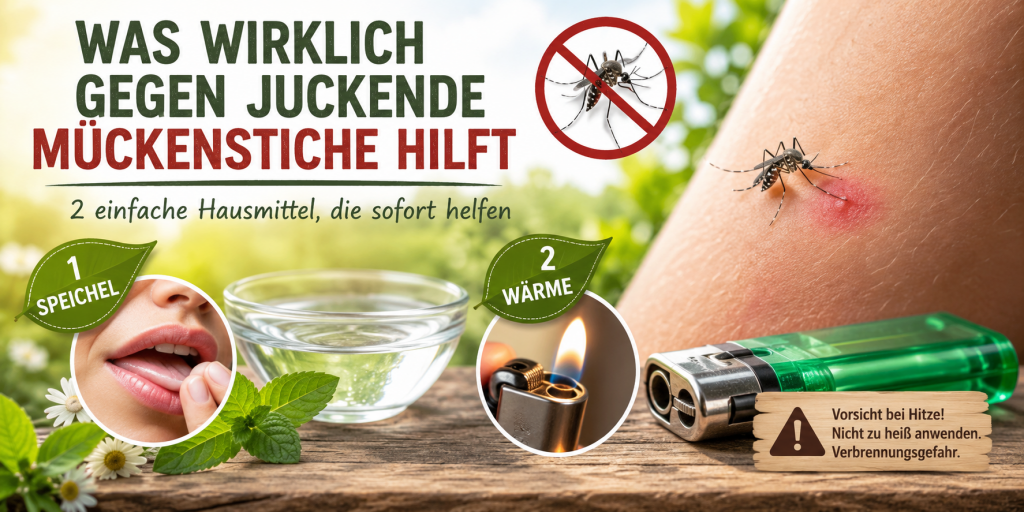 juckende Mückenstiche Hausmittel