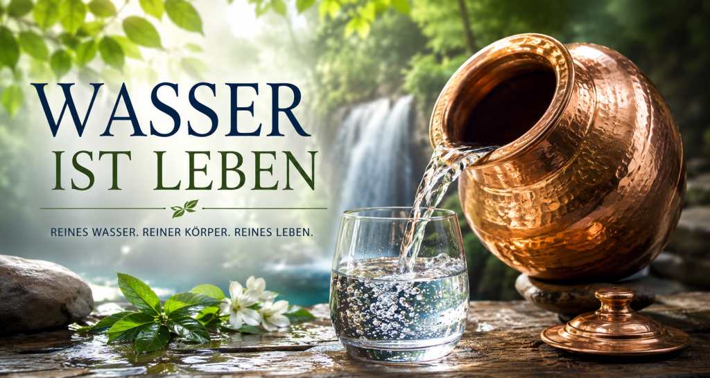 Kupfer Wasser ist Leben